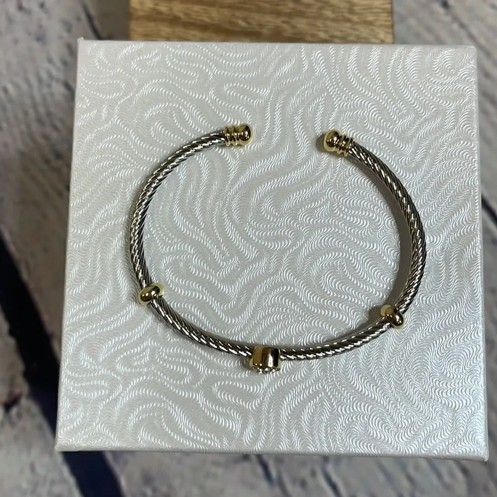 Juvell 18K Plated CZ Cuff